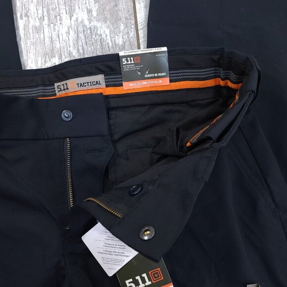 5.11 Tactical Black Straight Leg Pants - Picture 7 of 10